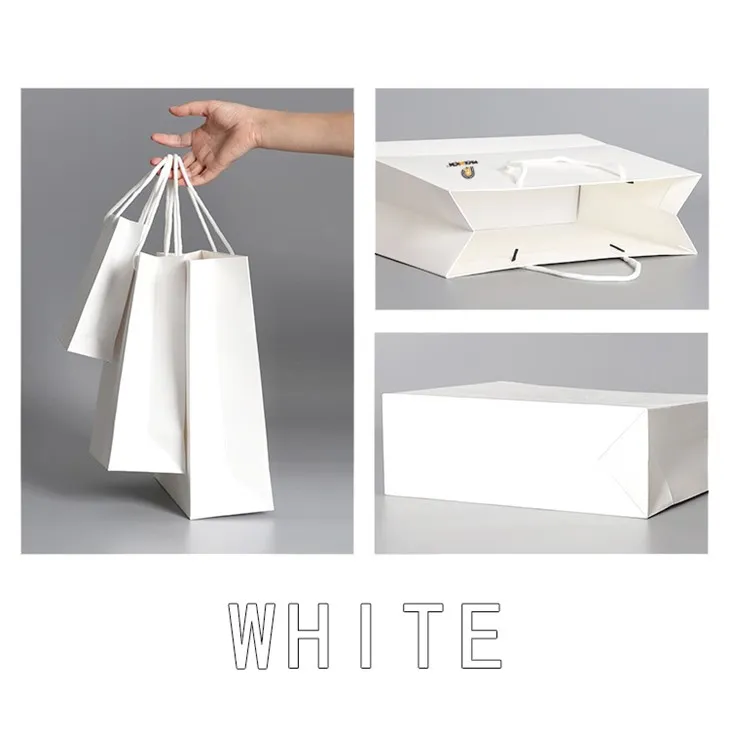 white paper bag kraft paper